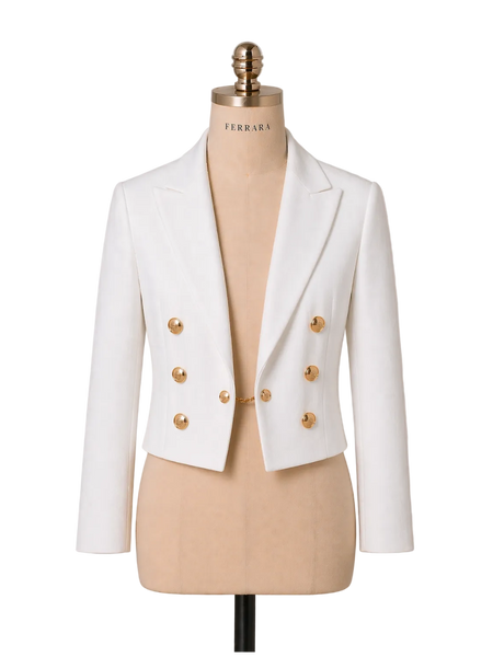 navy dinner dress white jacket Women's Mess — FERRARA Mess uniform size:32A Ecom Style:AP1E212810 Pakistani Designers Outfits